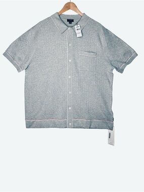 Todd Snyder Light Gray Short-Sleeve Polo Shirt Xl NWT